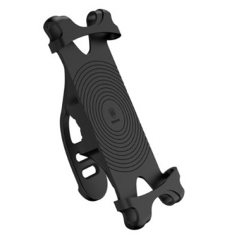 Suport Baseus Miracol flexibil, pentru telefonul instalat pe ghidonul bicicletei, silicon + aluminiu, negru Suport Baseus Miracol flexibil, pentru telefonul instalat pe ghidonul bicicletei, silicon + aluminiu, negru