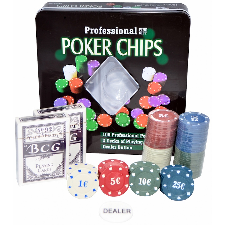 Texas Poker Комплект 100 чипа и карти