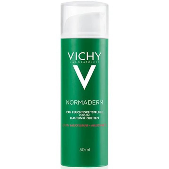 Crema hidratanta Vichy Normaderm pentru tenul cu probleme cu efect de înfrumusețare, 50 ml
