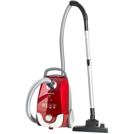 Aspirator cu sac Daewoo RC-150R, 750 W, 5 l, tub telescopic, Filtru HEPA, Rosu