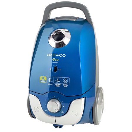 Aspirator cu sac Daewoo RC-150L, 5 L, Tub telescopic, 750 W, Filtru HEPA, Albastru