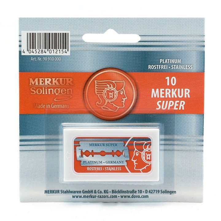 Rezerve lame de barbierit Merkur - set 10 buc