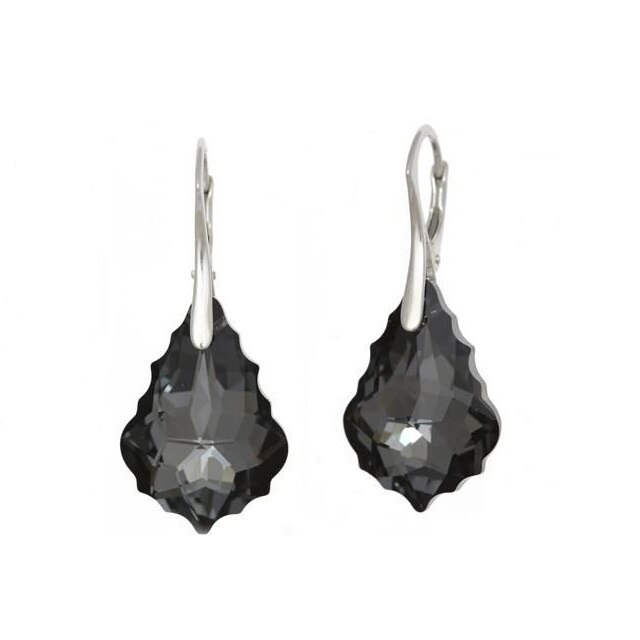 Cercei Baroque Leverback Silver Night