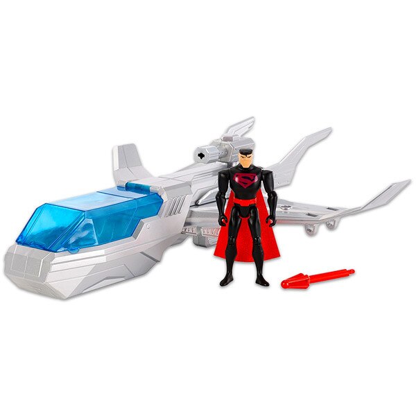 Set de joacaMattel, figurina de actiune Superman si vehiculul Justice