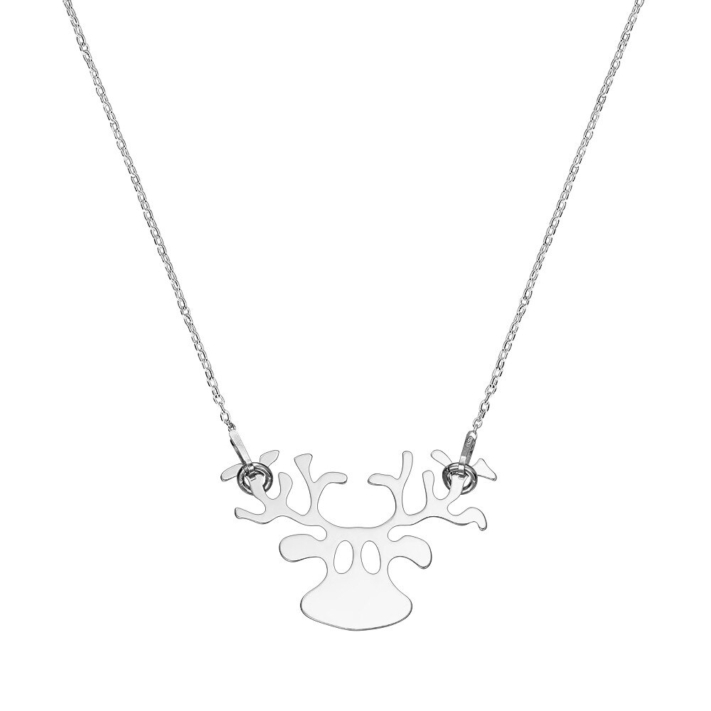 Colier Argint 925 placat cu rodiu cu pandantiv - Ren Mare