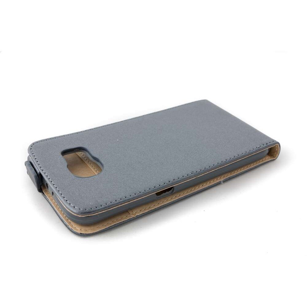 Husa Samsung Galaxy S6 G920 model SLIM POCKET din Piele ECO Gri