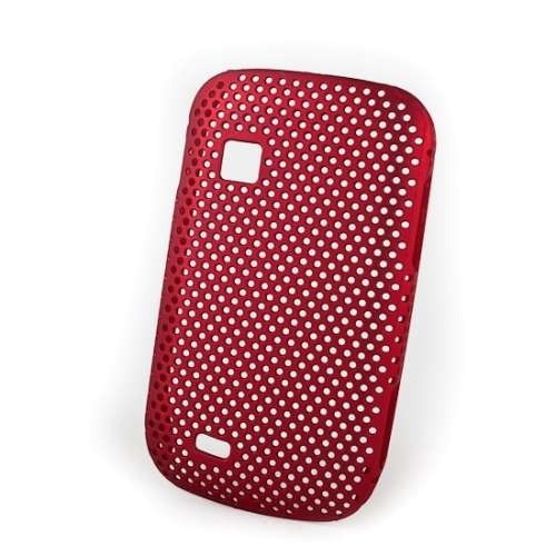 Husa Samsung Galaxy Fit S5670 din Plastic Model Mesh Rosu
