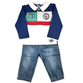Compleu 2 piese Mayoral pentru baieti 12 luni, Bluza polo / blugi Compleu 2 piese Mayoral pentru baieti 12 luni, Bluza polo / blugi