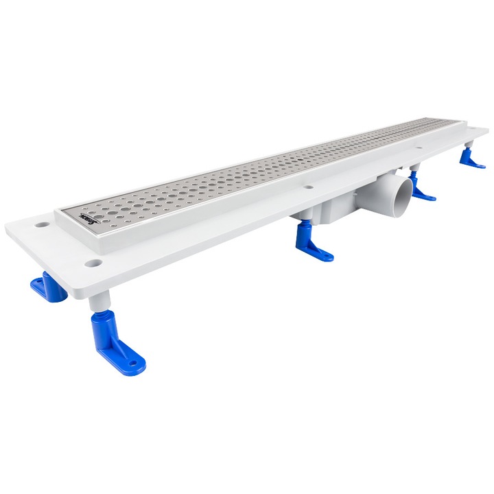 Styron zuhanyfolyóka rozsdamentes Basic ráccsal, 500mm