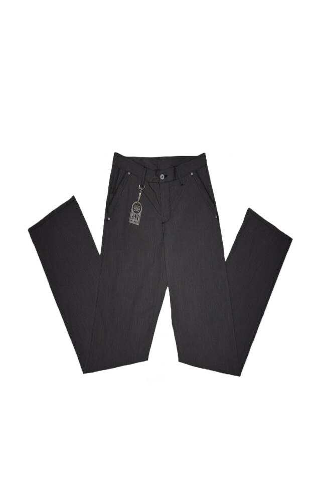 Pantaloni lungi model casual,D&J Exclusive, Gri inchis