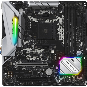 Placa de baza ASRock B450M STEEL LEGEND, Socket AM4 Placa de baza ASRock B450M STEEL LEGEND, Socket AM4