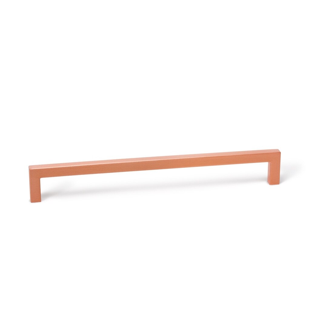 Maner pentru mobilier U cupru periat L:136.5 mm