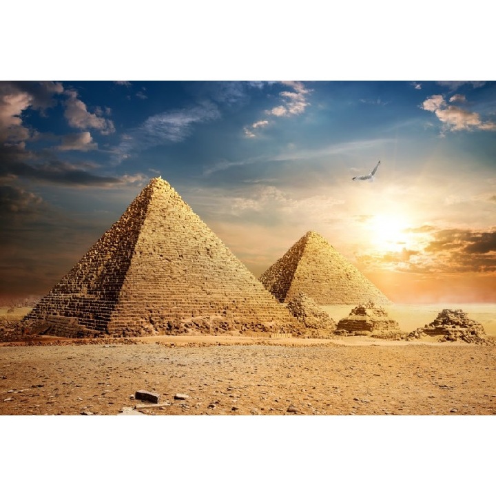 Fototapet de perete autoadeziv si lavabil Piramide 1, 400 x 250 cm