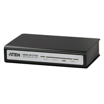 Splitter HDMI ATEN VS182A-A7-G, 2 porturi Splitter HDMI ATEN VS182A-A7-G, 2 porturi