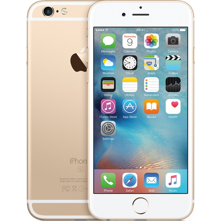 Telefon mobil Apple iPhone 6S Plus, 64GB, Gold