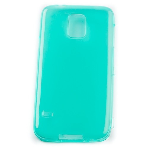 Husa Flip Samsung Galaxy S5 I9600 G900 Turcoaz, Silicon