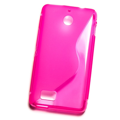 Husa Sony Ericsson Xperia E1 D2005, Silicon, S Line, Roz