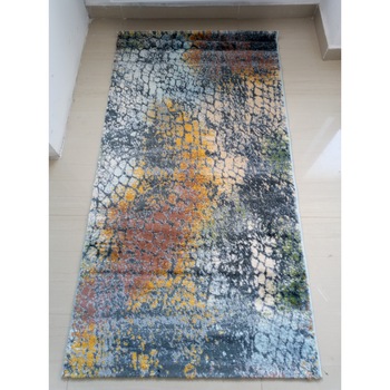 Covor bucatarie Silver 1512A.26, 65x120cm, polipropilena heat set, inaltime plus 5 mm, model dark grey/light grey Covor bucatarie Silver 1512A.26, 65x120cm, polipropilena heat set, inaltime plus 5 mm, model dark grey/light grey