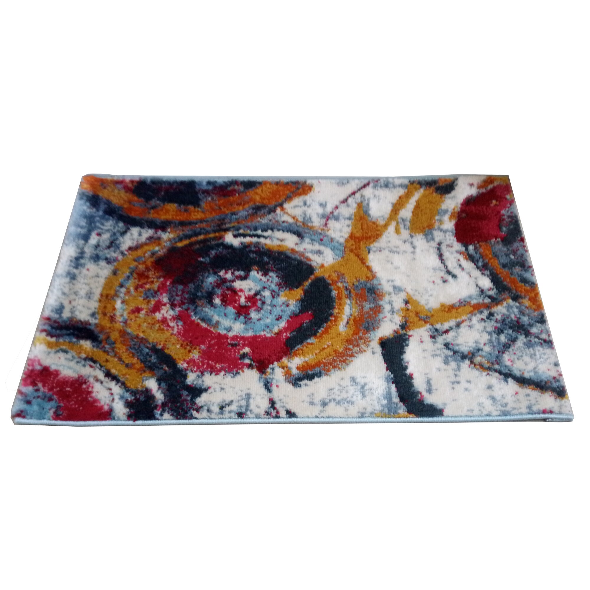 Covor bucatarie Silver 1503A.68, 50x80cm, polipropilena heat set, inaltime plus 5 mm, model abstract multicolor