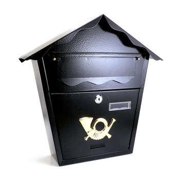 Cutie postala, neagra, 37x10x37 cm, Romantic Cutie postala, neagra, 37x10x37 cm, Romantic