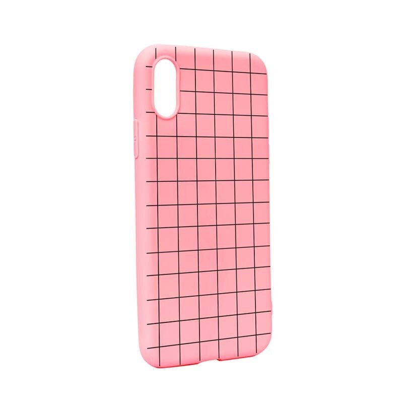 Husa Apple iPhone XS Max, Silicon, Grid P15