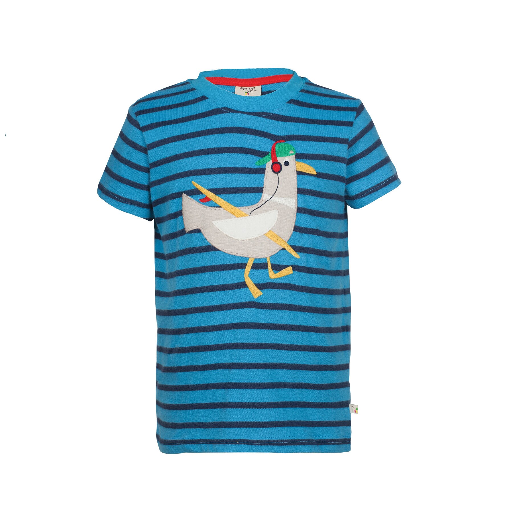 Tricou „Pico hipster”, bumbac organic, albastru, copii 3 - 4 ani