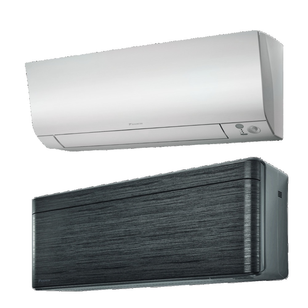 Sistem aer conditionat Daikin pentru 2 incaperi, multisplit, capacitate 5,00 kW, 12000 btu Stylish Blackwood + 9000 btu Perfera, Refrigerant R32, clasa A+++/A++, Bluevolution Inverter + ansamblu asimetric de amortizoare VibraZerro RX60XL