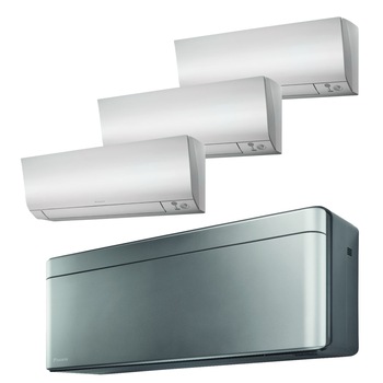 Sistem aer conditionat Daikin pentru 4 incaperi, multisplit, capacitate 6,80 kW, 12000 btu Stylish Silver + 3x7000 btu Perfera , Refrigerant R32, clasa A+++/A++, Bluevolution Inverter + ansamblu asimetric de amortizoare VibraZerro RX60XL Sistem aer conditionat Daikin pentru 4 incaperi, multisplit, capacitate 6,80 kW, 12000 btu Stylish Silver + 3x7000 btu Perfera , Refrigerant R32, clasa A+++/A++, Bluevolution Inverter + ansamblu asimetric de amortizoare VibraZerro RX60XL