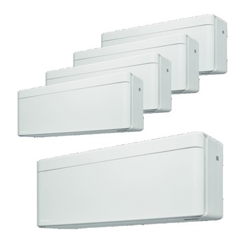 Sistem aer conditionat Daikin pentru 5 incaperi, multisplit, capacitate 9,00 kW, 2x7000 btu + 2x9000 btu + 18000 btu Stylish White, Refrigerant R32, clasa A+++/A++, Bluevolution Inverter + ansamblu asimetric de amortizoare VibraZerro RX60XL Sistem aer conditionat Daikin pentru 5 incaperi, multisplit, capacitate 9,00 kW, 2x7000 btu + 2x9000 btu + 18000 btu Stylish White, Refrigerant R32, clasa A+++/A++, Bluevolution Inverter + ansamblu asimetric de amortizoare VibraZerro RX60XL