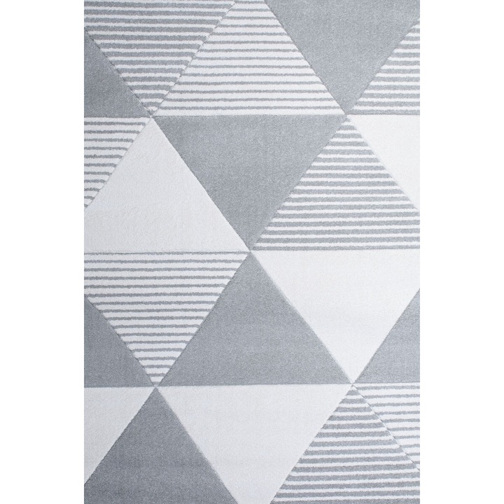 Геометричен килим Shuffle 58204, Сив, 120x170 см