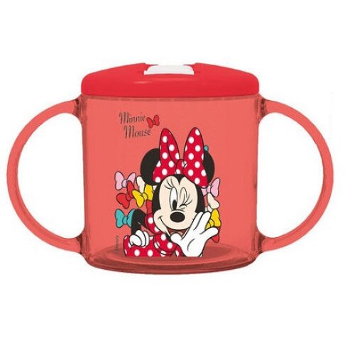 Cana cu cioc, Minnie Mouse, rosie,230 ml