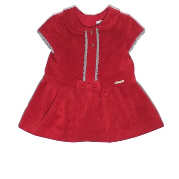 Rochie fete Mayoral , culoare rosu Bordeaux, cu garnitura crosetata maneci si piept, 6 luni Rochie fete Mayoral , culoare rosu Bordeaux, cu garnitura crosetata maneci si piept, 6 luni