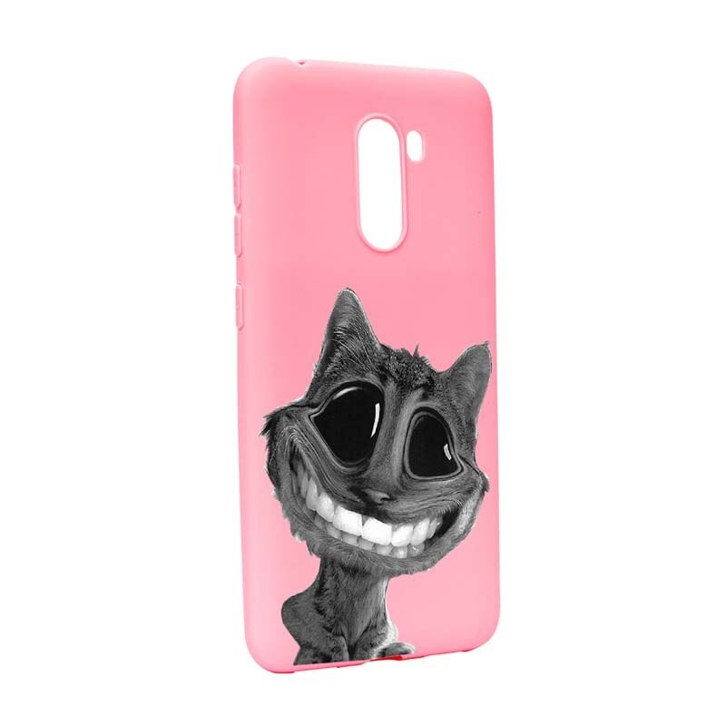 Husa Xiaomi PocoPhone F1, Silicon, Crazy Cat P20