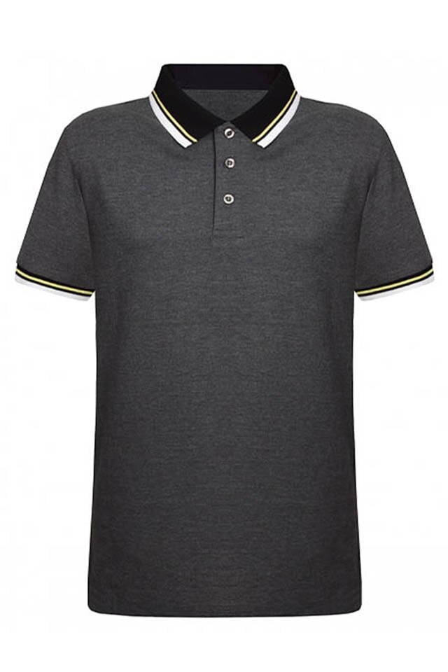 Tricou polo Rasspberry gray gri marime XL