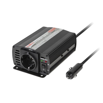 Invertor tensiune KEMOT 12V/230V 150W pentru masina, Z1465 Invertor tensiune KEMOT 12V/230V 150W pentru masina, Z1465