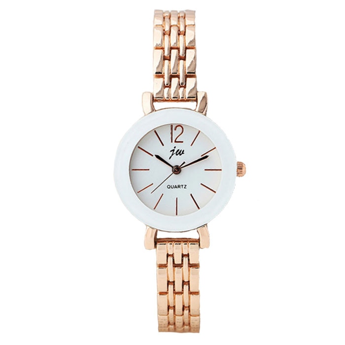 Ceas jw Dama Quartz Casual Elegant Rose, PN999347RE, curea din metal (zale), afisaj Analog