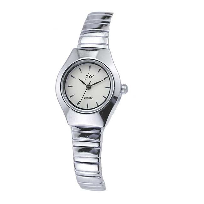 Ceas Dama Quartz jw Casual Elegant Silver, CP99207SR, curea din metal (zale), afisaj analog