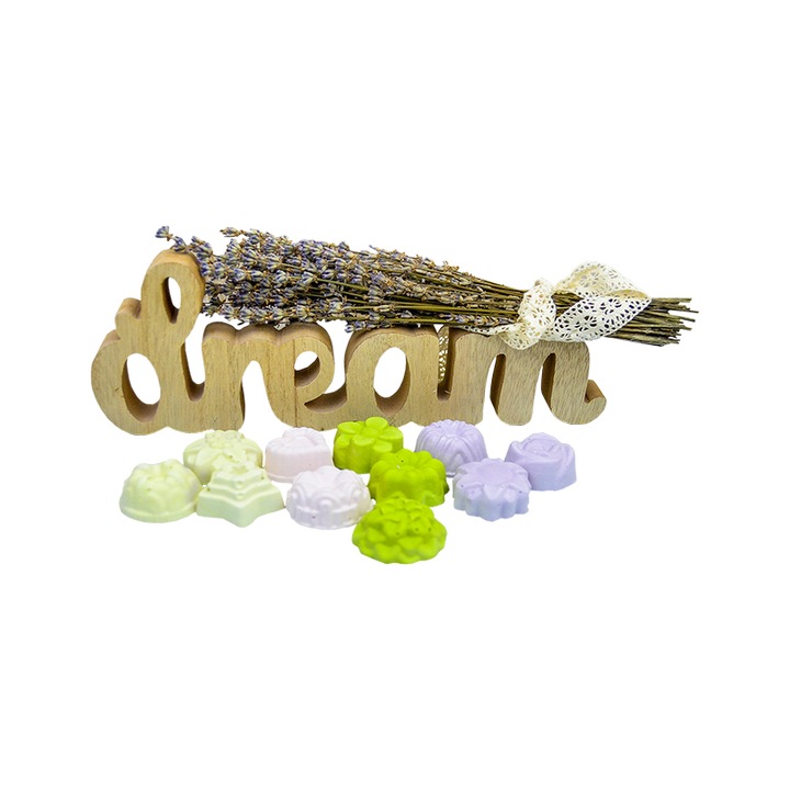 Set 25 Marturii Botez din Ceramica Parfumata, model Scented Candy, Le Petit Atelier