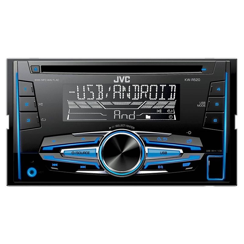Radio player FM auto JVC, IF41, 50W x 4, MOS-FET, Bluetooth, USB, 2 DIN, AUX-In