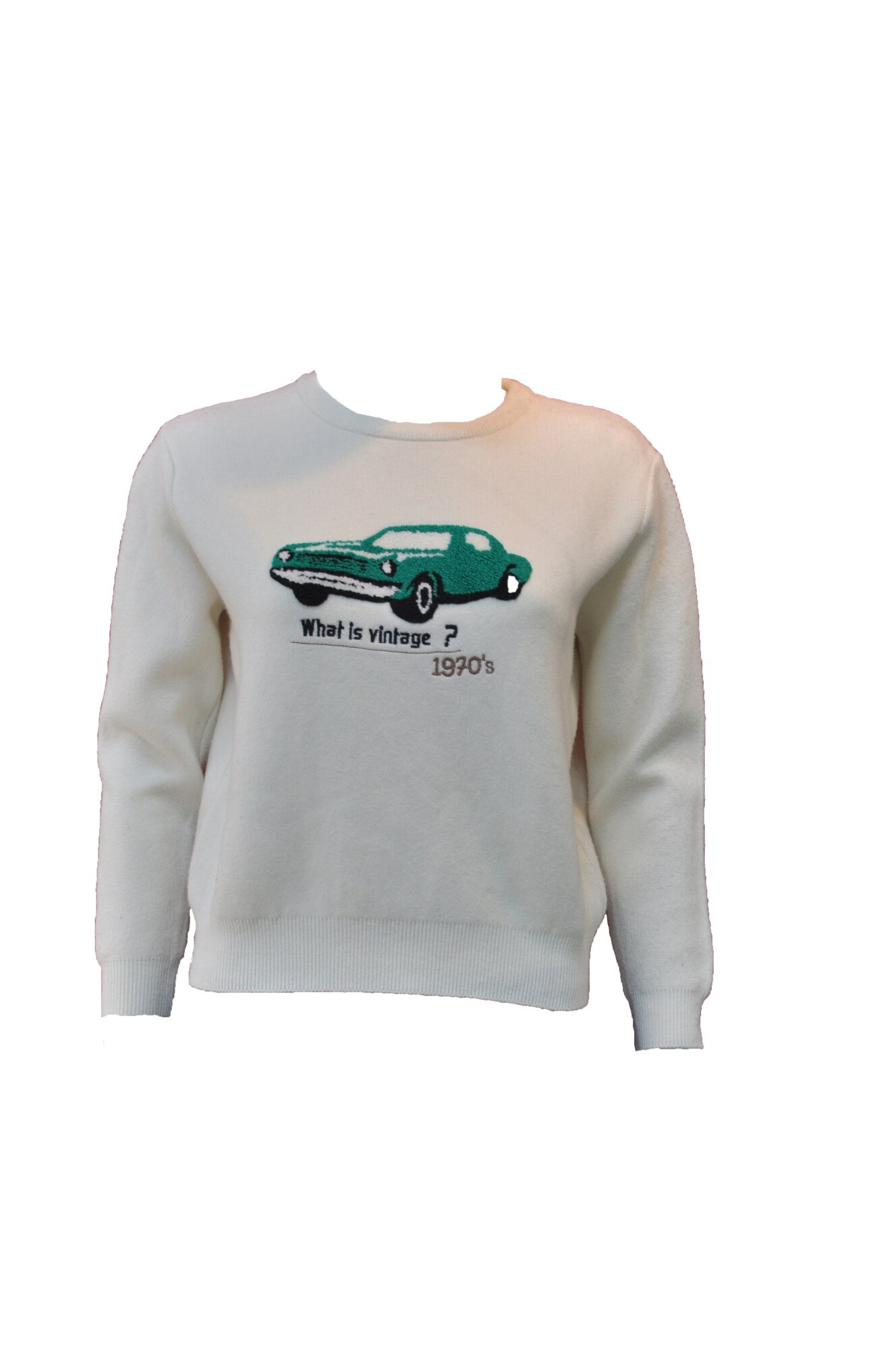 Pulover casual Cache Cache, Alb