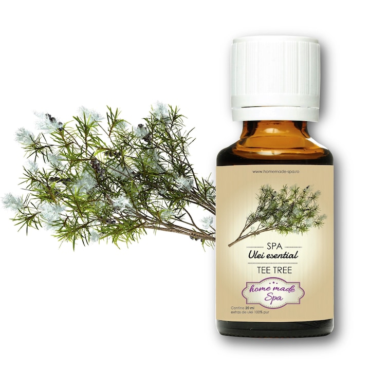 Ulei esential de Tea Tree (Melaleuca Alternifolia) 20 ml, Homemade Spa®