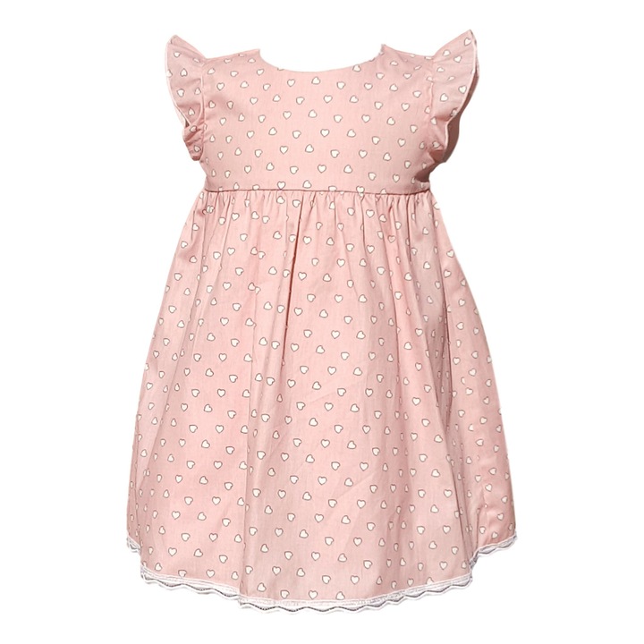 Rochita roz cu inimioare Crystal Ines, 92 cm