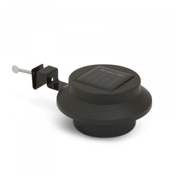 Lampa solara LED pentru jgheaburi/stresini/garduri cu 3 LED-uri, culoare negru, cu intrerupator ON/OFF, 3 buc. LED-uri cu intensitate super-mare, acumulator 1 x 600 mAh AA Lampa solara LED pentru jgheaburi/stresini/garduri cu 3 LED-uri, culoare negru, cu intrerupator ON/OFF, 3 buc. LED-uri cu intensitate super-mare, acumulator 1 x 600 mAh AA