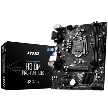 Placa de baza MSI H310M PRO-VDH PLUS, Socket 1151 Placa de baza MSI H310M PRO-VDH PLUS, Socket 1151