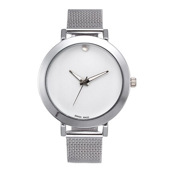 Ceas Dama Quartz Geneva Casual Elegant, CP9914AB, curea din metal (mesh), afisaj analog