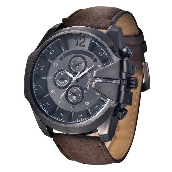 Ceas Barbatesc Quartz XINEW Casual Elegant Maro, CP99670MO, curea din piele, afisaj analog
