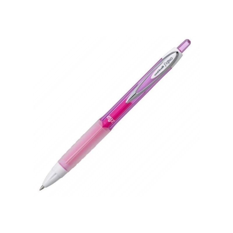 Pix gel cu mecanism Uni-Ball UMN-207F Signo, roz