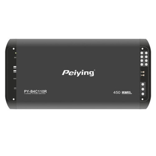 Amplificator auto Peiying AR2, 300 W RMS, Negru