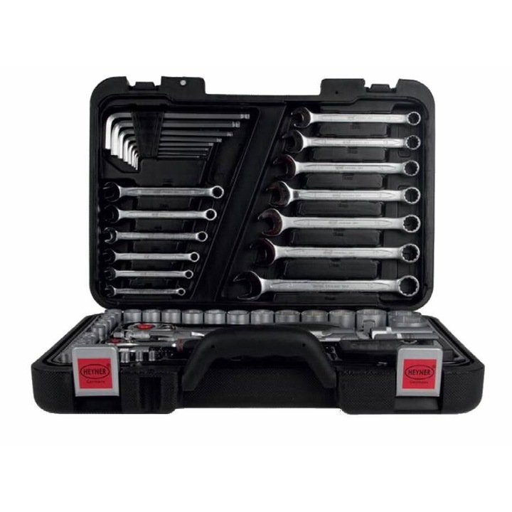 Trusa scule 96 piese (tubulare, combinate si clichet) Star 334.00 Heyner