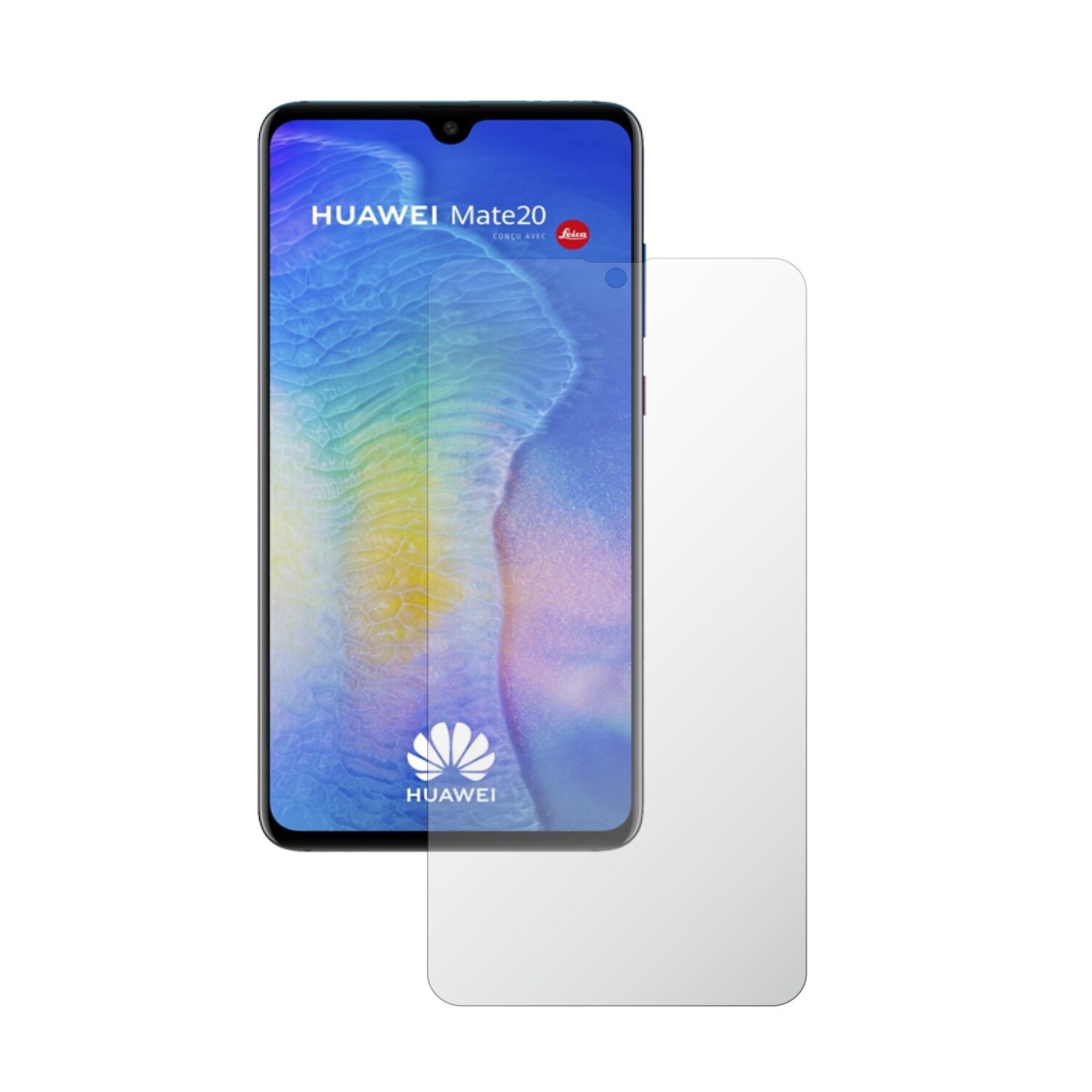 Huawei Mate 20 - Invisible Skinz HD ( Set 2 Folii ), Folie Siliconica Protectie Ecran Ultra-Clear cu Acoperire Totala, Edge to Edge Full Display Cover,Adeziva si Foarte Flexibila